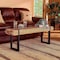 Baxton Studio Henson Rustic and Industrial Natural Brown Finished Wood and Black Finished Metal Bench 179-11407-Zoro - alternate 3